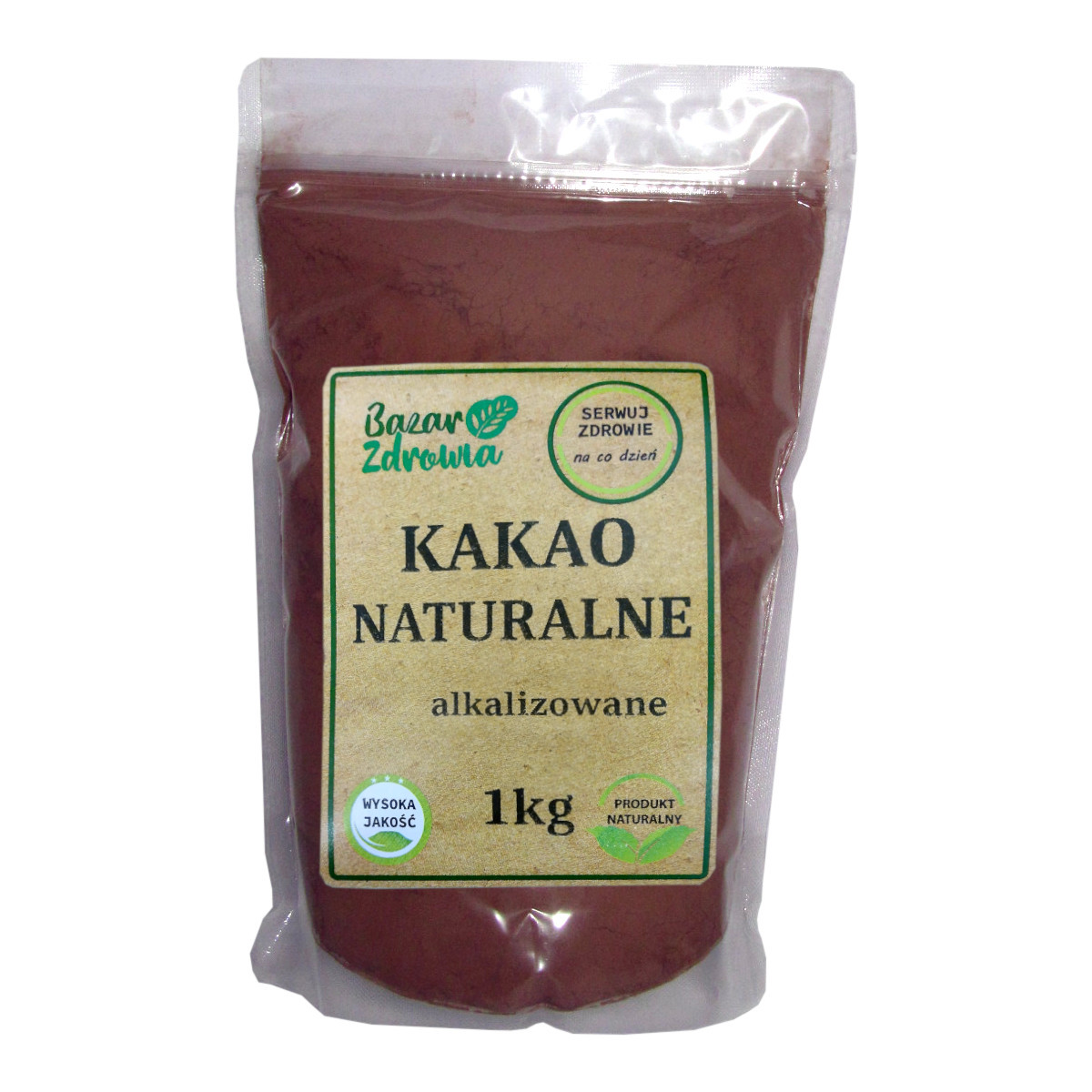 KAKAO Naturalne Alkalizowane 1kg BAZAR ZDROWIA GRATIS Bazar Zdrowia